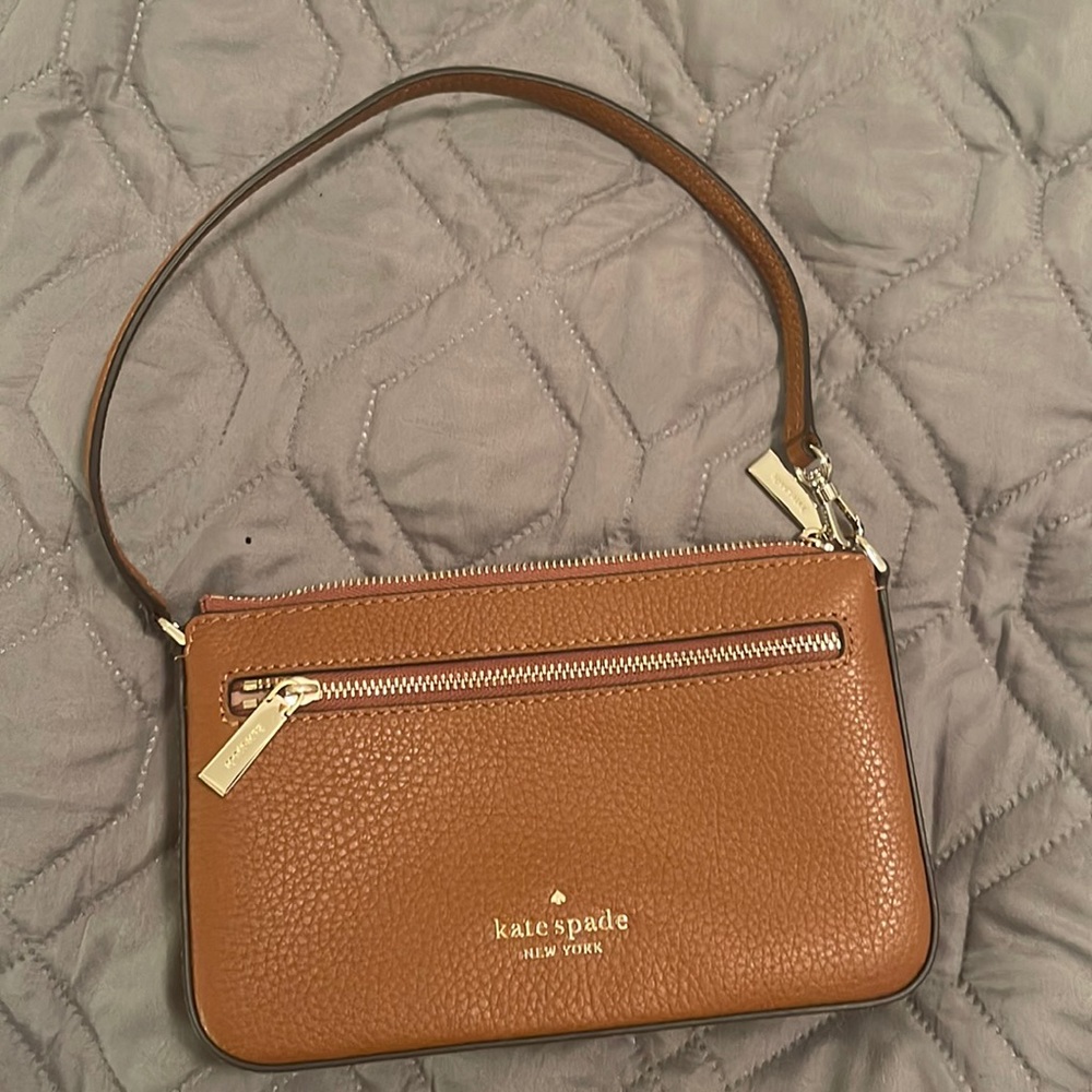 Brown Kate Spade mini bag